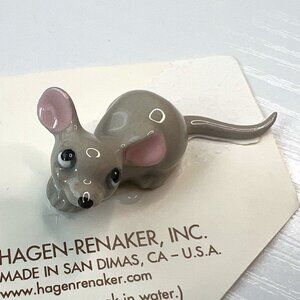 🐭 Hagen-Renaker Papa Mouse Miniature Figurine, Retired #00358